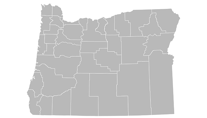 Map of Oregon
